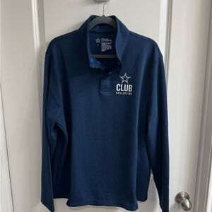 Dallas Cowboys NFL Club Collection Pullover High Collar Snap Button Size L